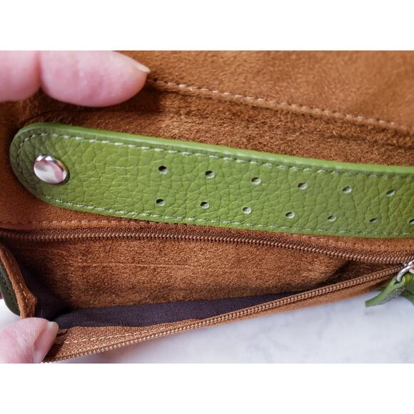 Red Envelope Jewelry Travel Case Clutch Pouch Organizer Leather (?) in Green - Picture 10 of 10